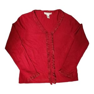 Pursuits Ltd size large ruffle sweater!